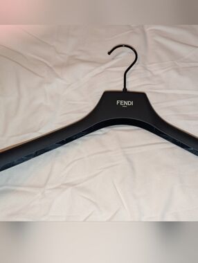 FENDI Logo Clothing Hanger Black 17" New
